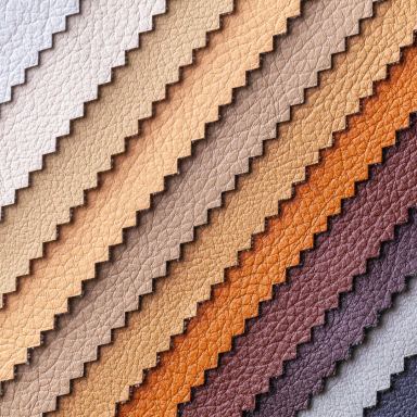 Panel de couleurs de la gamme covering Cuir 