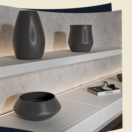 Etagère façon cuir Etagère Za'tribu covering façon cuir