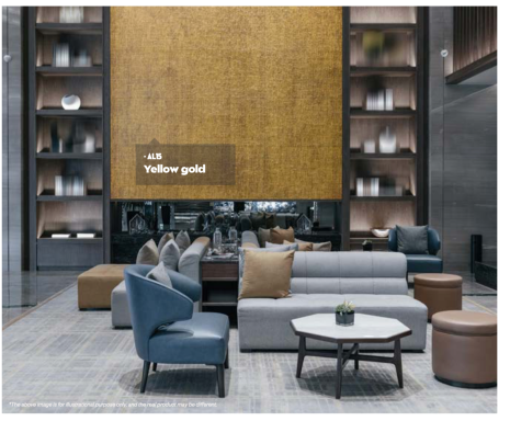 Covering mural façon metal