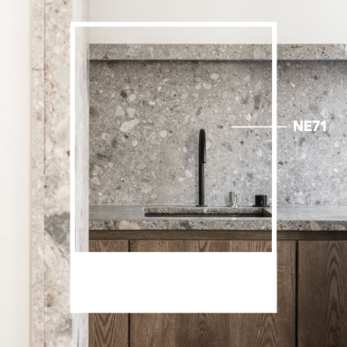 Crédence de cuisine en covering façon marbre 